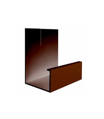 J-профиль Гибкий люкс коричневый для сайдинга