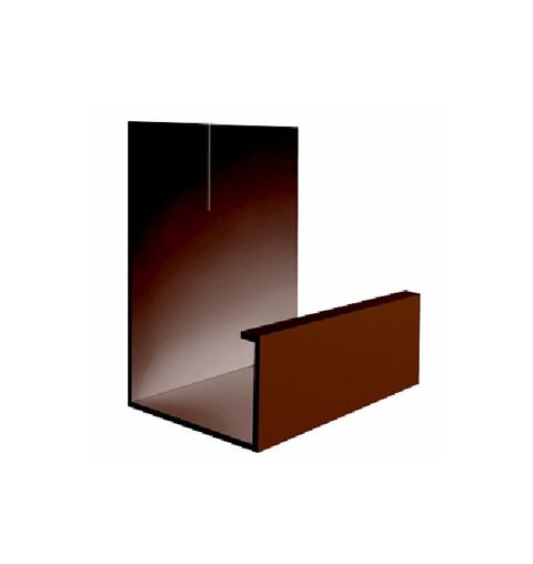 J-профиль Гибкий люкс коричневый для сайдинга