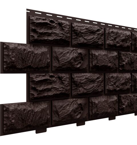Фасадные панели (Цокольный Сайдинг) Доломит Альпийский 2-х метровый (Дикий Камень) Корица