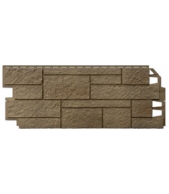 Фасадные панели (Цокольный Сайдинг) VOX Sandstone (Сандстоун) Light Brown (Светло-коричневый) 