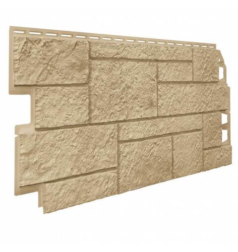 Фасадные панели (Цокольный Сайдинг) VOX Vilo Sandstone Sand (Песочный)