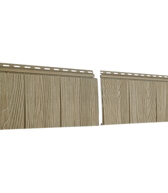 Фасадные панели (Цокольный Сайдинг) Ю-Пласт Щепа S-Lock Натуральный Орех