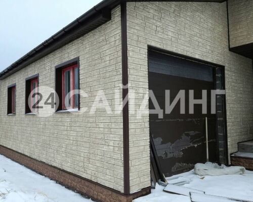 фото монтажа grand line я-фасад крымский сланец жемчужный