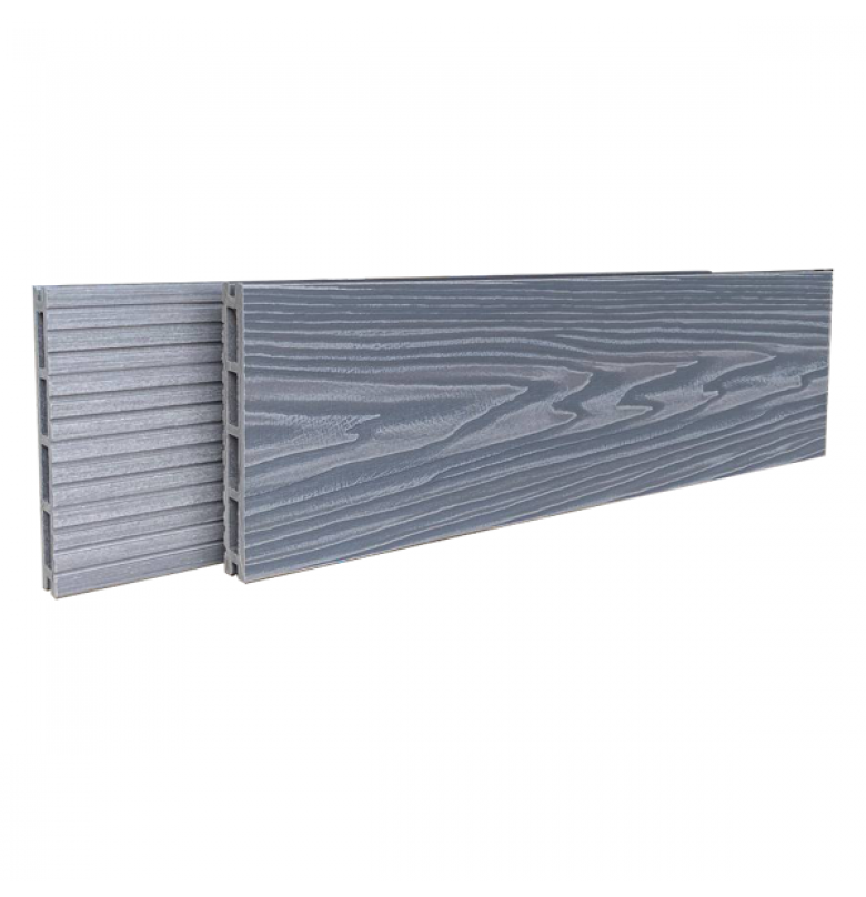 Террасная доска из ДПК Best Decking Comfort 3D Тиснение/Вельвет цвет Серый 6 пог.м.