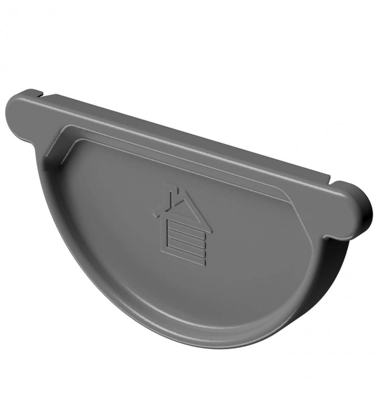 Заглушка желоба Деке Stal Premium Графит (RAL 7024)