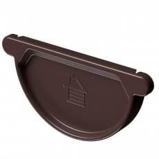 Заглушка желоба Деке Stal Premium Шоколад (RAL 8019)