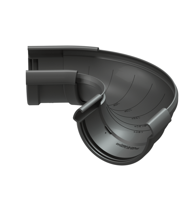 Угол желоба регулируемый Деке Lux Графит